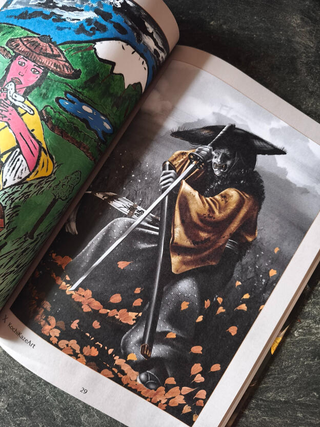 Official Sony Playstation(DE) Ghost of Yotei Fan Artbook (Inside)